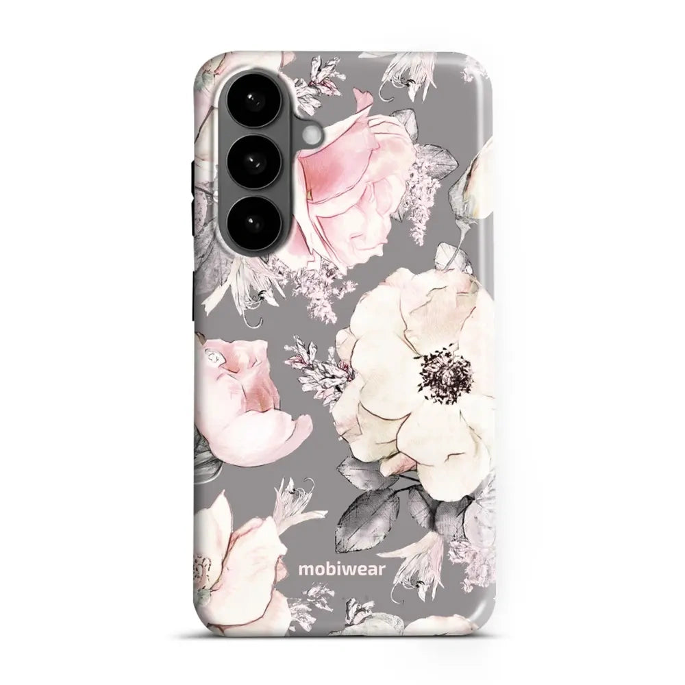 Handyhülle für Galaxy S26 Plus, Mobiwear Elite Pro, Rosa-Blumig