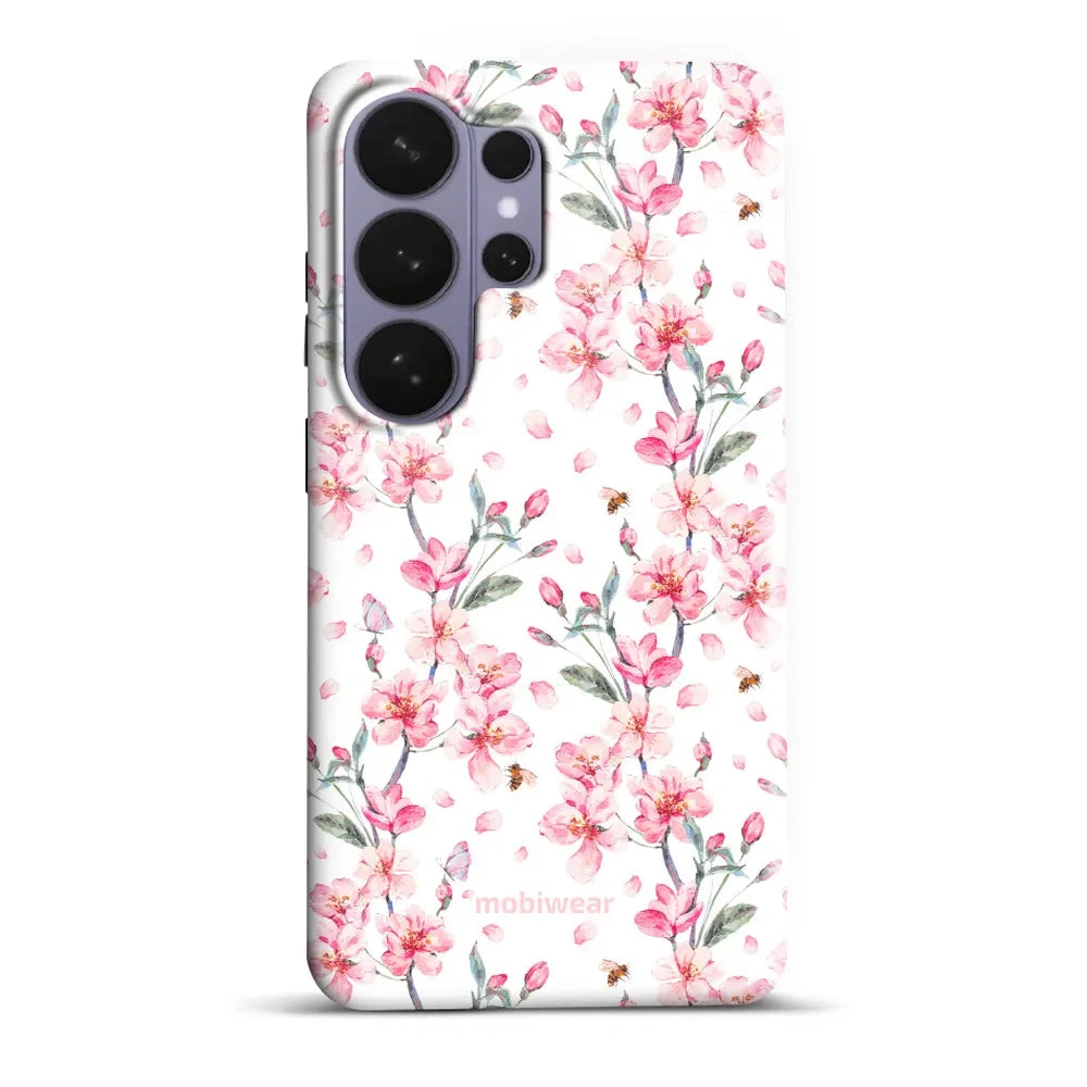 Handyhülle für Galaxy S26 Ultra, Mobiwear Elite Pro, Japanischer Blumenstrauß