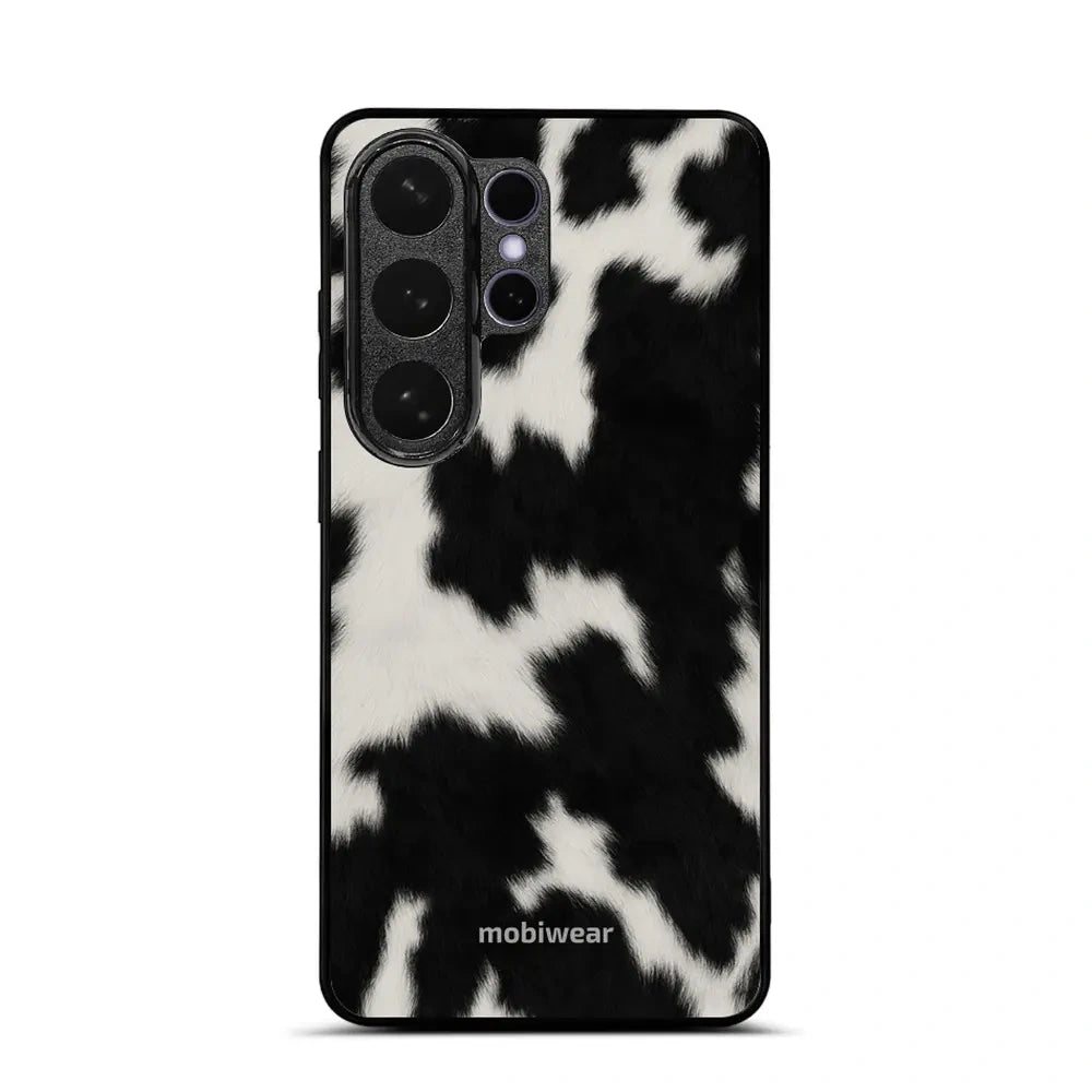Handyhülle für Galaxy S26 Ultra, Mobiwear Glossy Case, Kuhfell-Optik