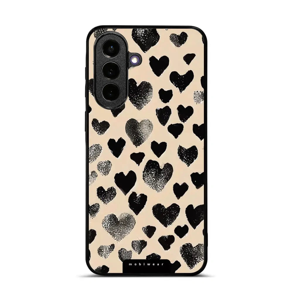 Handyhülle für Galaxy A57 5G, Mobiwear Glossy Case, Beige Liebe