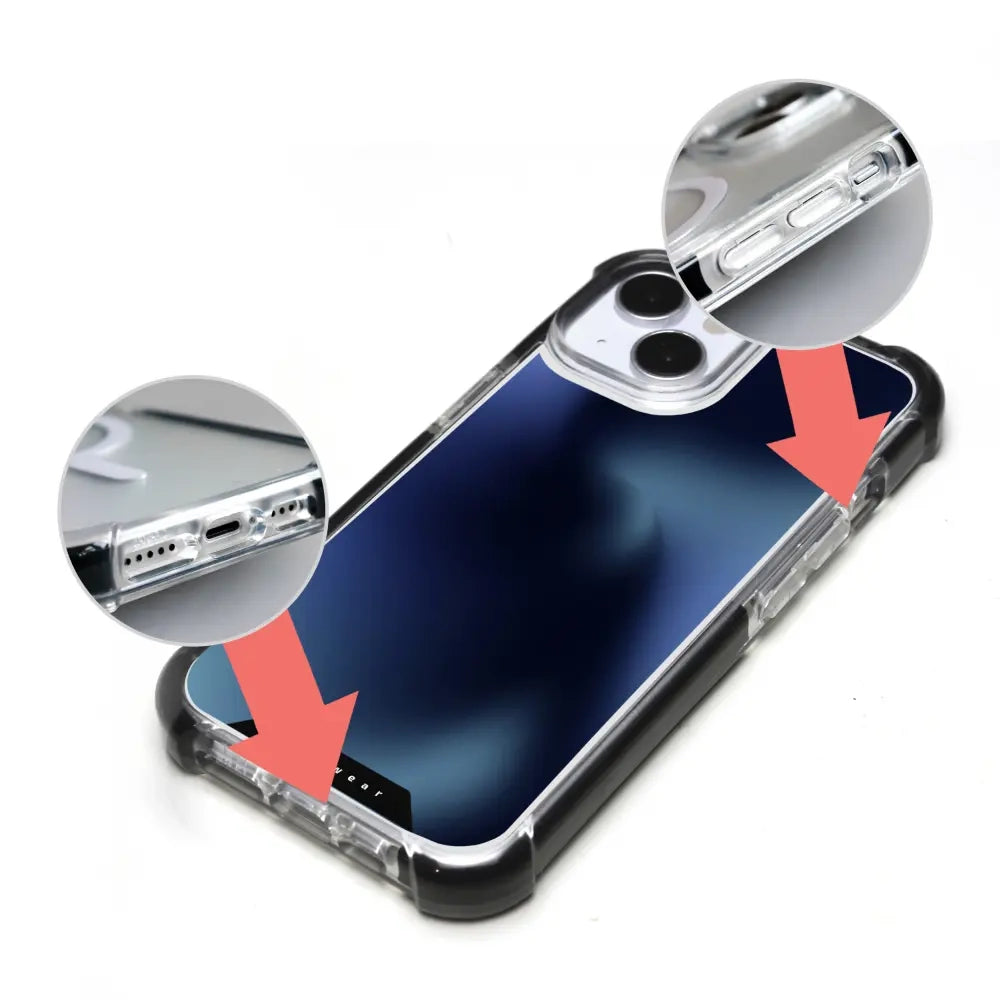 Handyhülle für iPhone 17e mit MagSafe, Mobiwear Elite Bumper, Dunkelblau