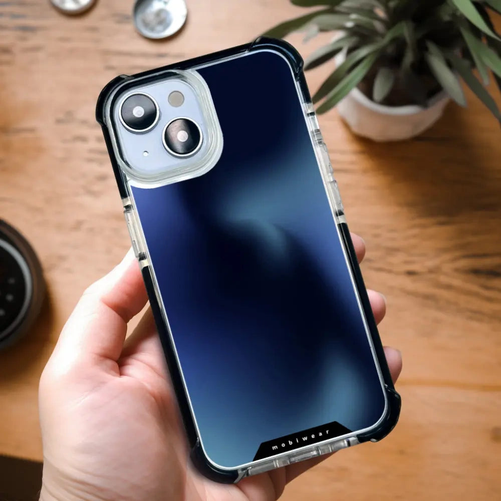 Handyhülle für iPhone 17e mit MagSafe, Mobiwear Elite Bumper, Dunkelblau