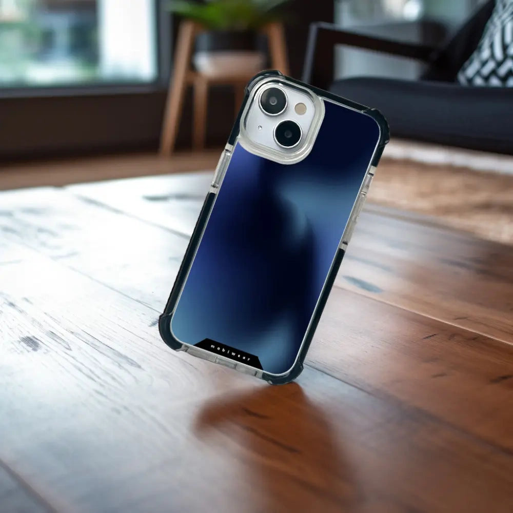Handyhülle für iPhone 17e mit MagSafe, Mobiwear Elite Bumper, Dunkelblau