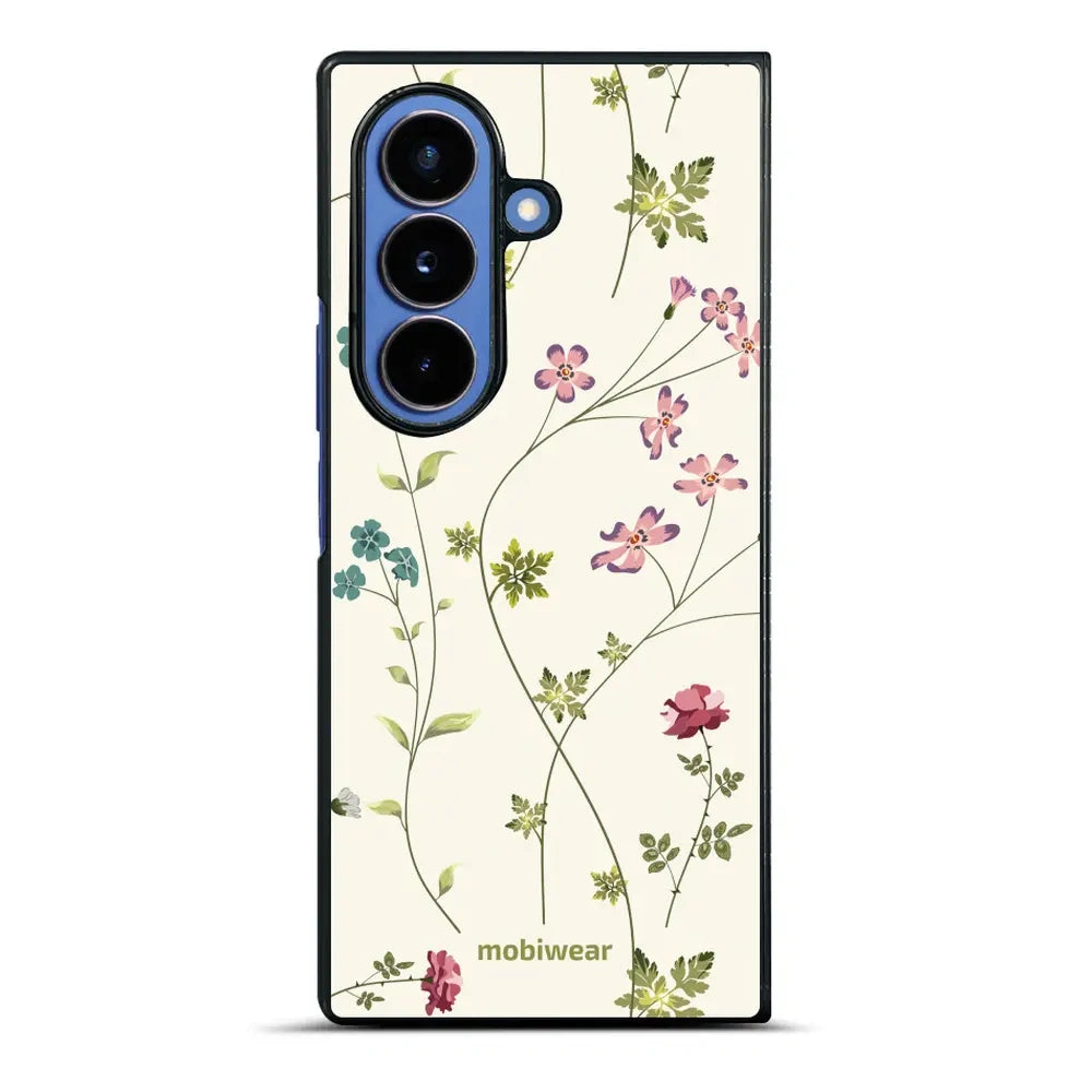 Handyhülle für Galaxy Z Fold7, Mobiwear Glossy Case, Idyllische Blüte