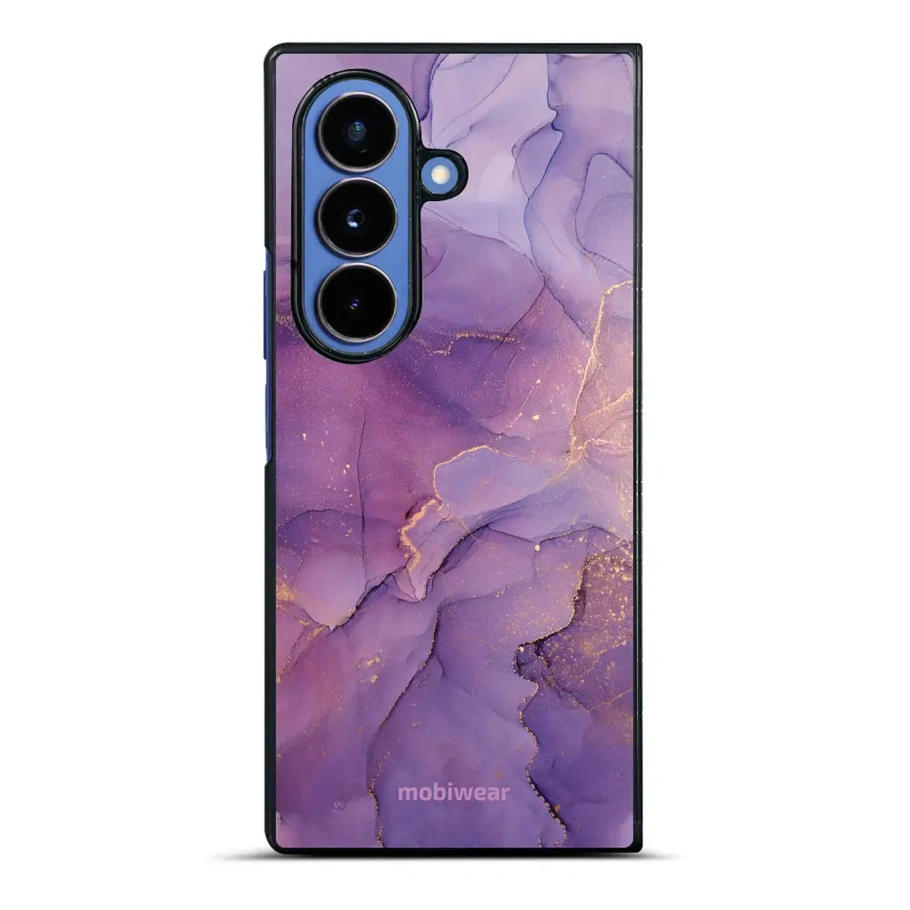 Handyhülle für Galaxy Z Fold7, Mobiwear Glossy Case, Violett