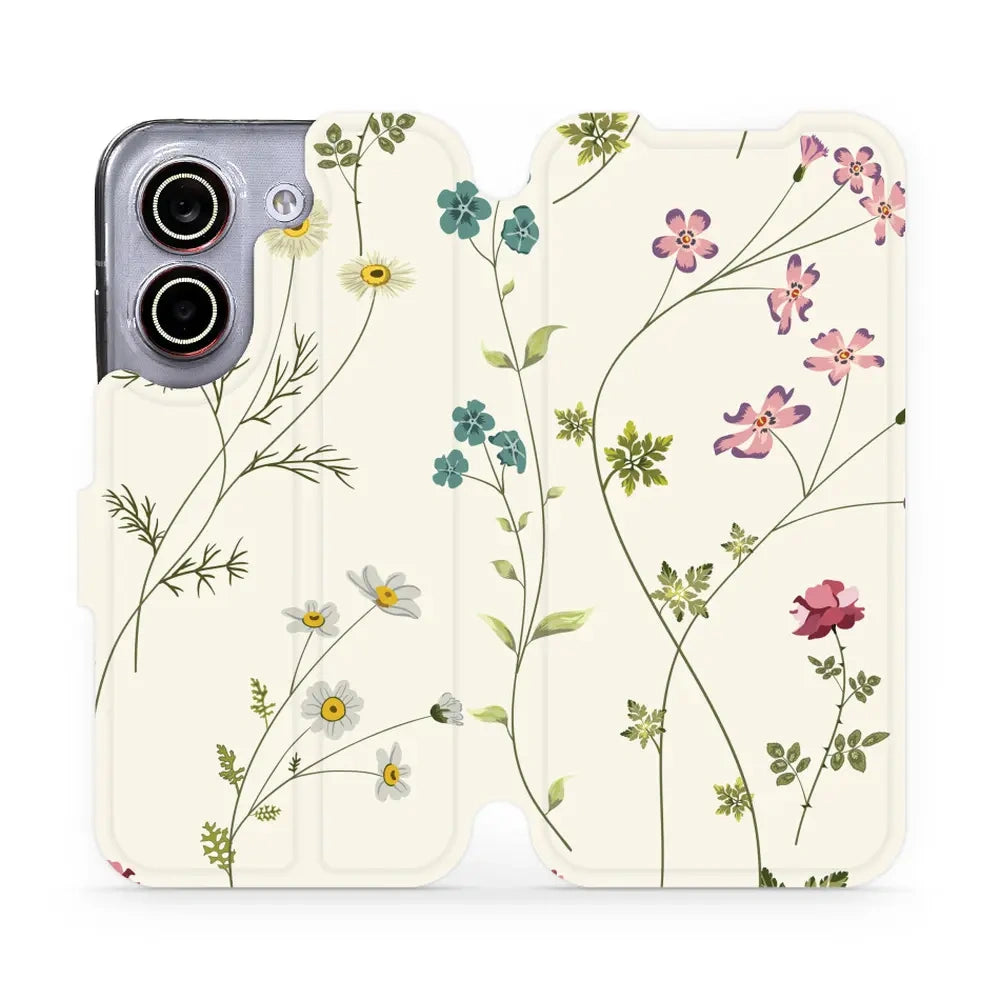 Handyhülle mit klappe für Xiaomi POCO X8 Pro, Mobiwear Book, Feldblumen