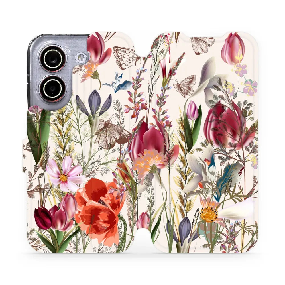 Handyhülle mit klappe für Xiaomi POCO X8 Pro, Mobiwear Book, Blumenstrauß