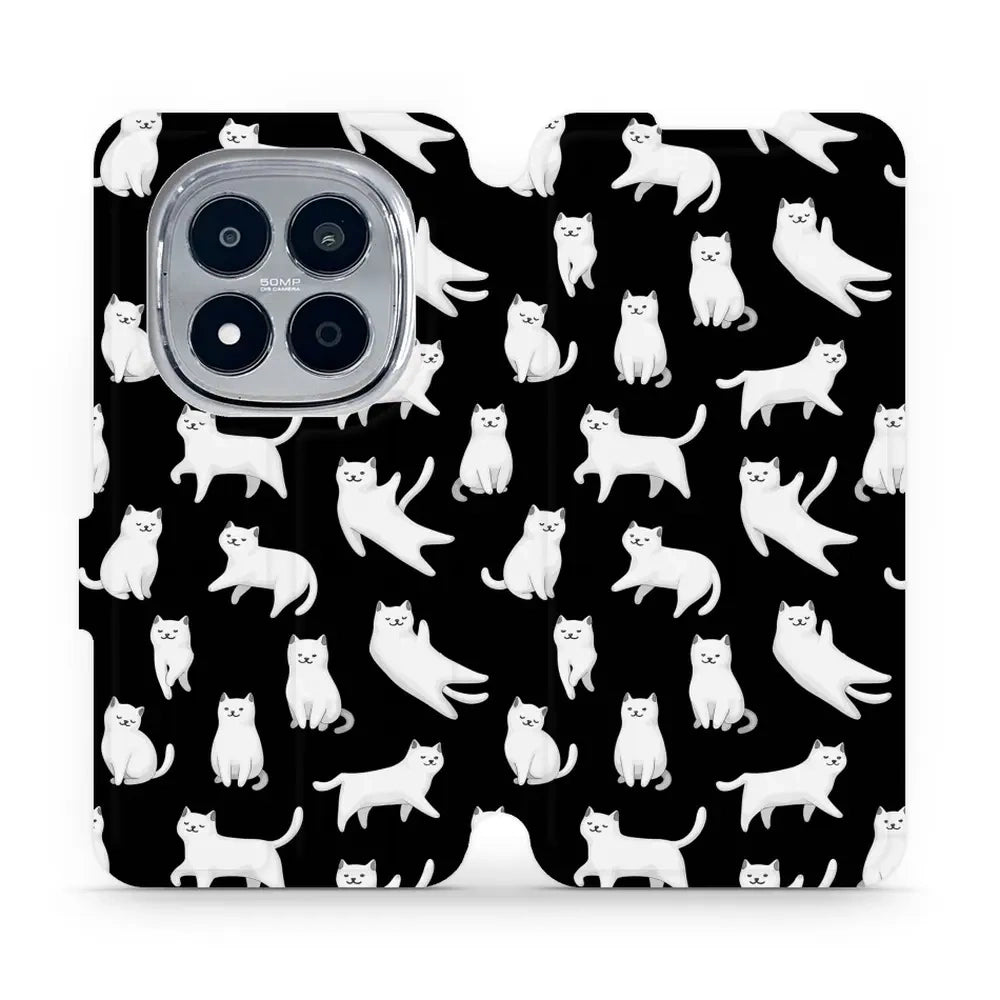 Handyhülle mit klappe für Xiaomi Redmi Note 15 Pro 4G, Mobiwear Book, Luna-Kätzchen