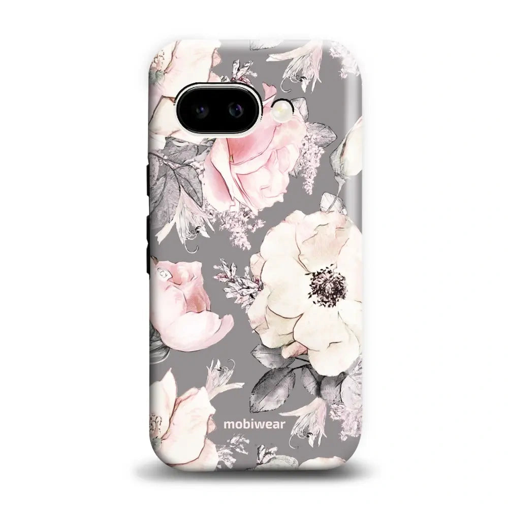 Handyhülle für Google Pixel 10a, Mobiwear Elite Pro, Rosa-Blumig