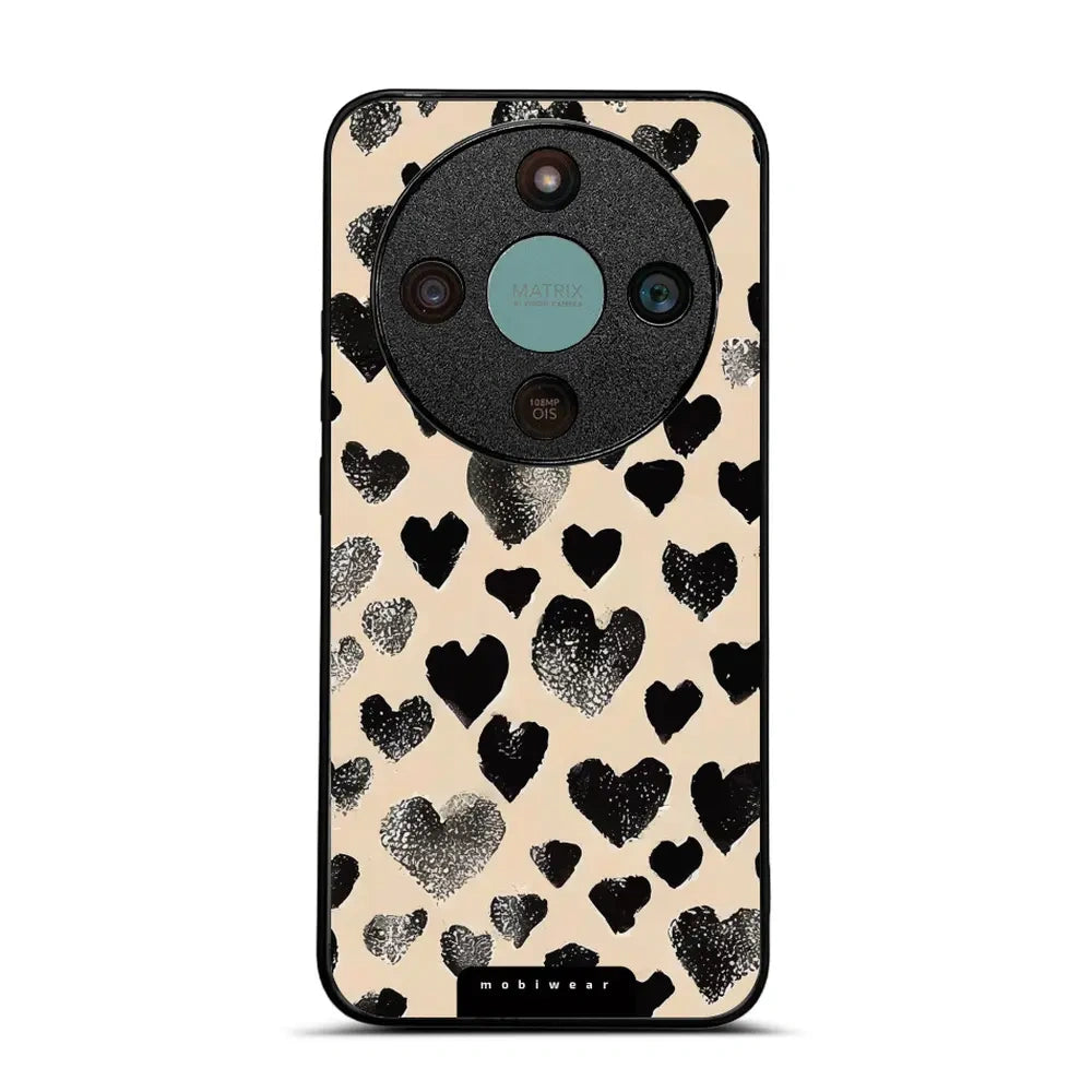 Handyhülle für Honor Magic8 Lite, Mobiwear Glossy Case, Beige Liebe