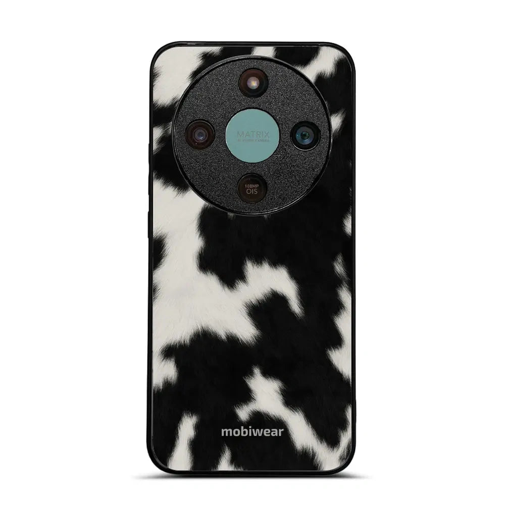 Handyhülle für Honor Magic8 Lite, Mobiwear Glossy Case, Kuhfell-Optik