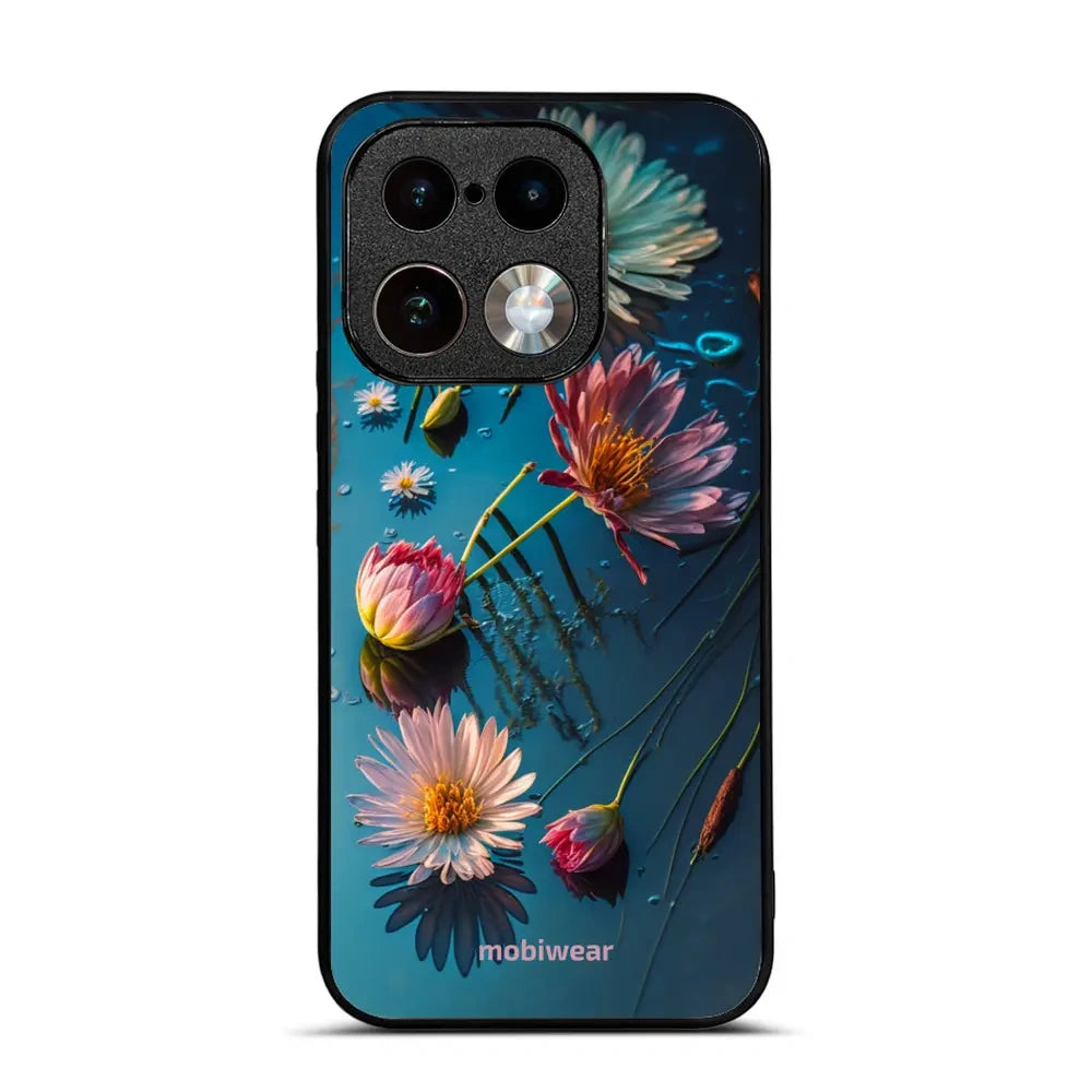 Handyhülle für Realme 16 Pro 5G, Mobiwear Glossy Case, Blau-Blumig