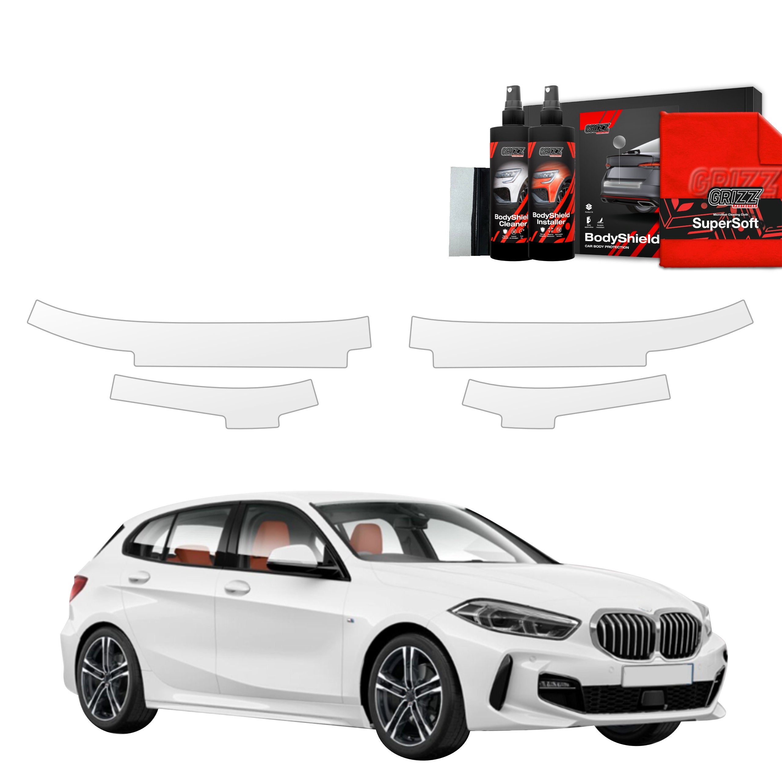 4in1 Schutzfolie Grizz Protector für Schweller - BMW 1 118i (2020-2026)