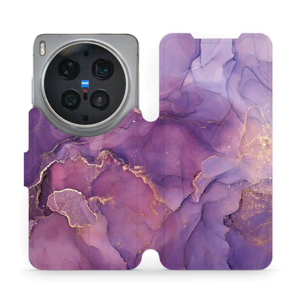 Handyhülle mit klappe für Vivo X300 Ultra, Mobiwear Book, Violett