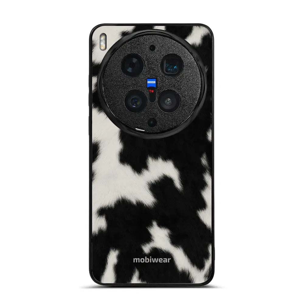 Handyhülle für Vivo X300 Ultra, Mobiwear Glossy Case, Kuhfell-Optik