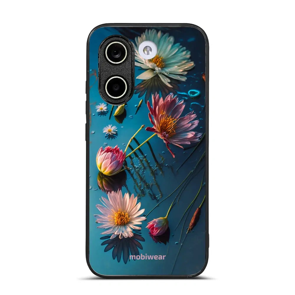 Handyhülle für Xiaomi POCO X8 Pro, Mobiwear Glossy Case, Blau-Blumig