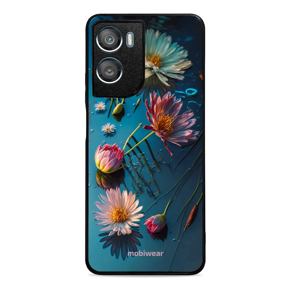 Handyhülle für Motorola Moto G06 4G / Motorola Moto G06 Power 4G, Mobiwear Glossy Case, Blau-Blumig