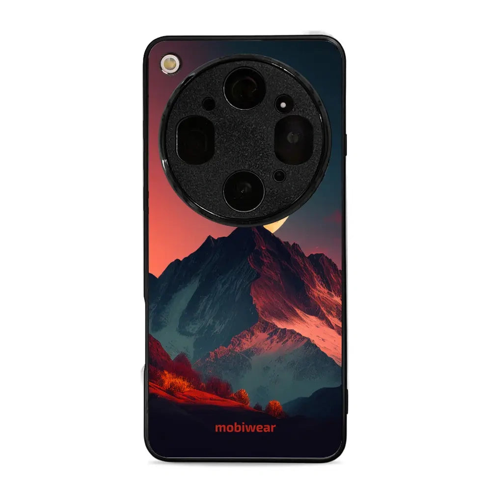 Handyhülle für Oppo Find X9 Ultra, Mobiwear Glossy Case, Gebirgsdämmerung
