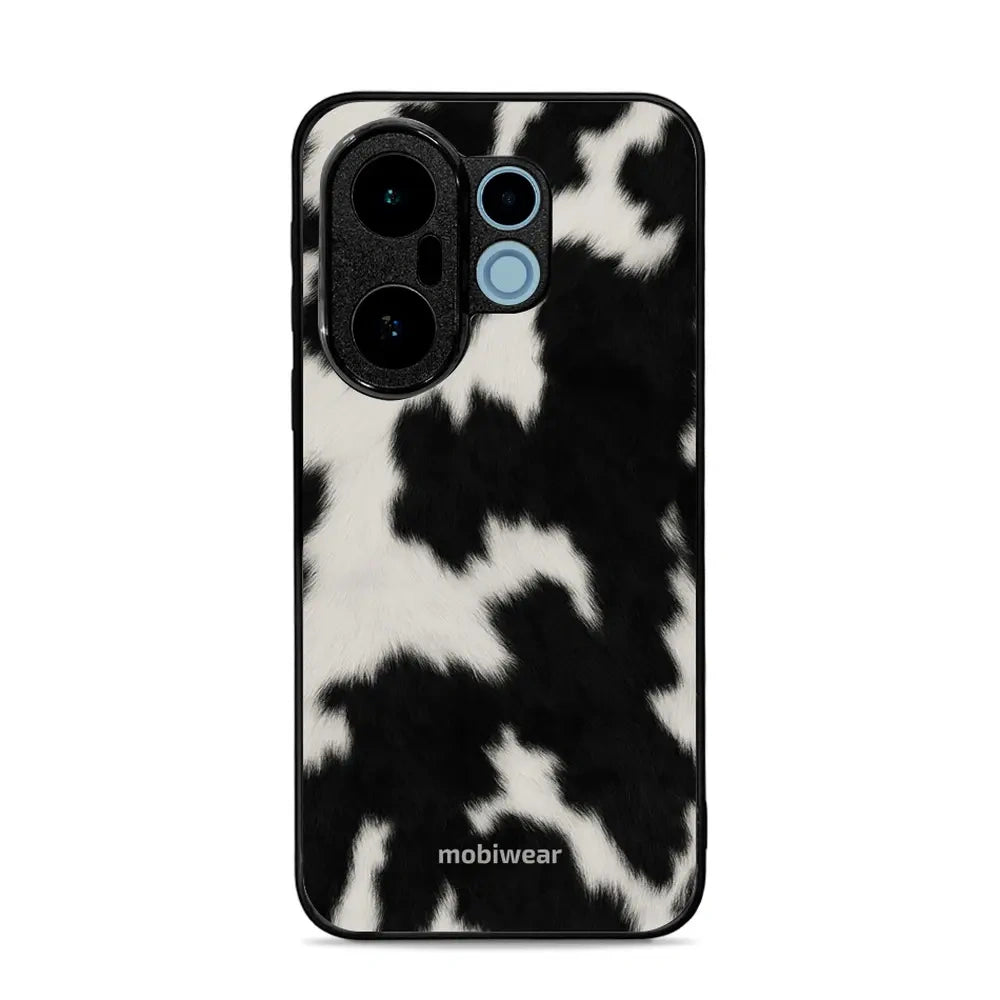 Handyhülle für Vivo X200 FE, Mobiwear Glossy Case, Kuhfell-Optik