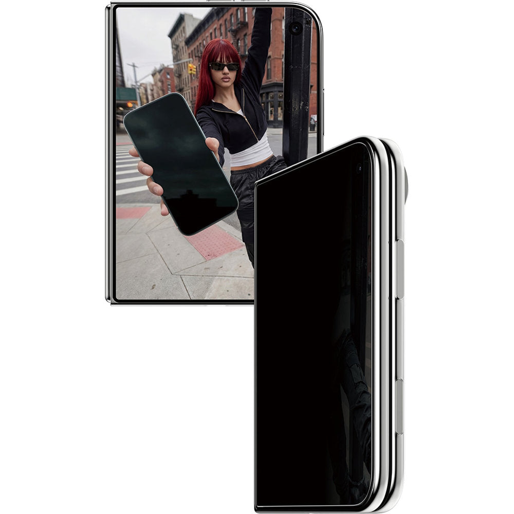 Sichtschutzglas mit Applikator für iPhone Duo, SAFE by PanzerGlass Ultra-Wide Fit Privacy mit EasyAligner (4/7)