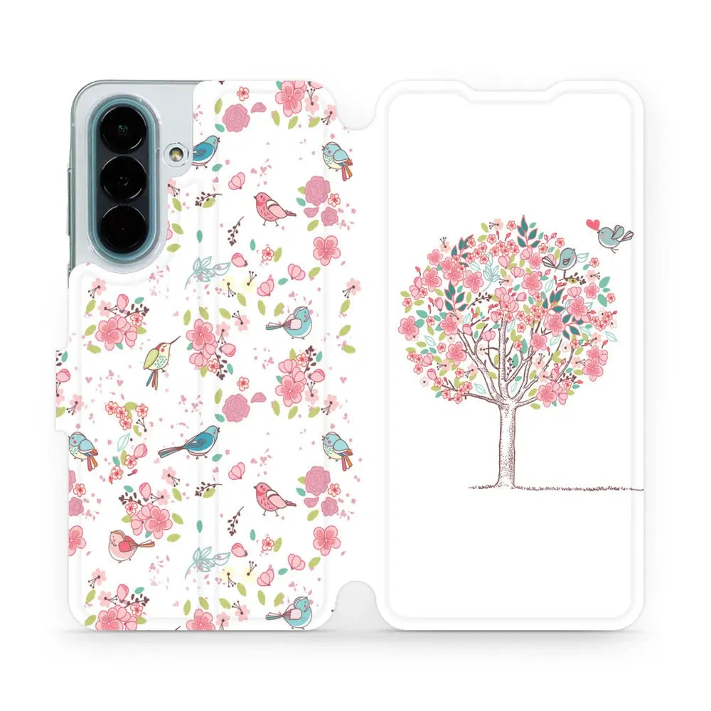 Handyhülle mit klappe für Galaxy A27 5G, Mobiwear Book, Rosa Hain