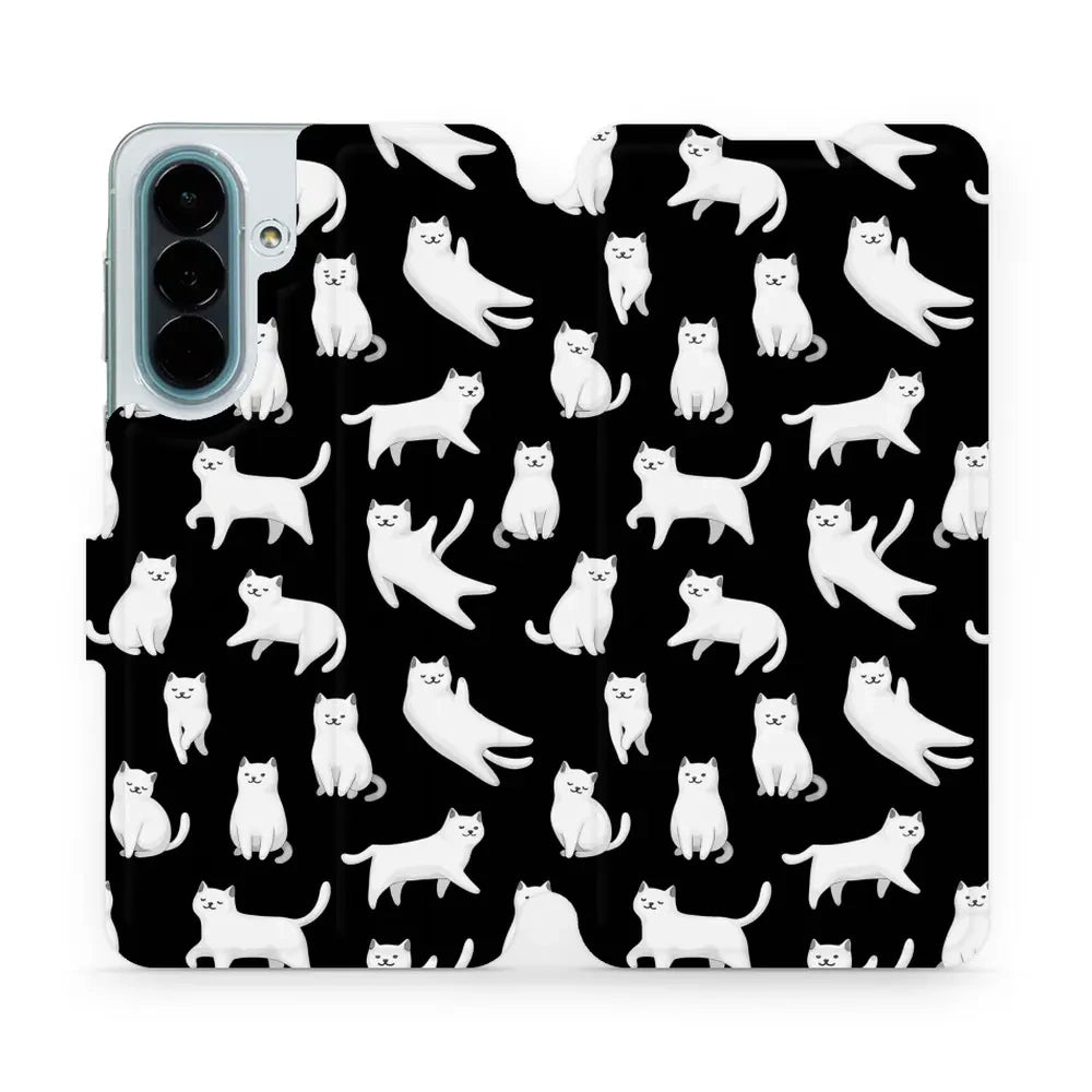 Handyhülle mit klappe für Galaxy A27 5G, Mobiwear Book, Luna-Kätzchen