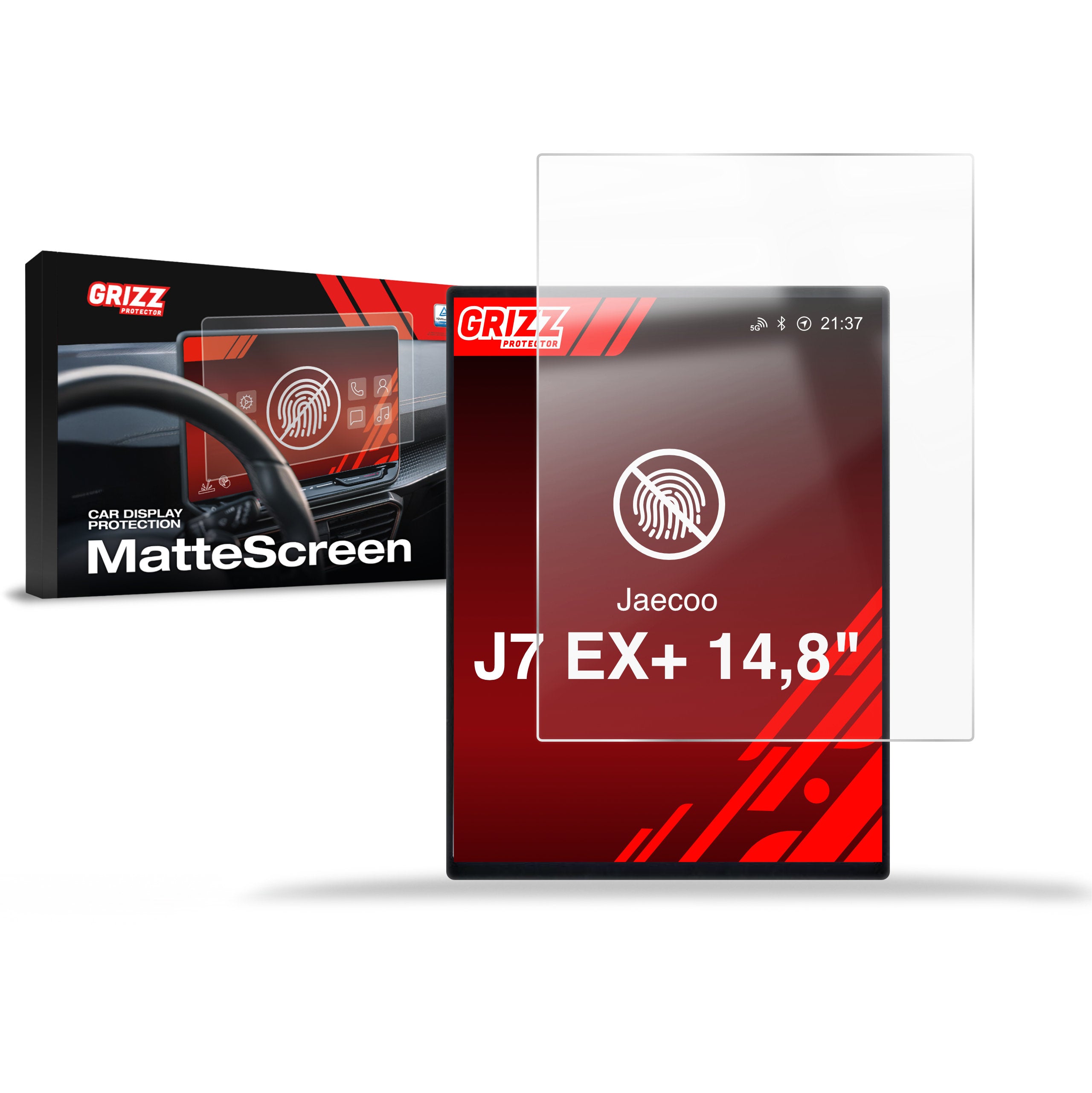 Matte Autodisplayfolie für Jaecoo J7 EX+ 14,8" (2024-2026), Grizz Protector
