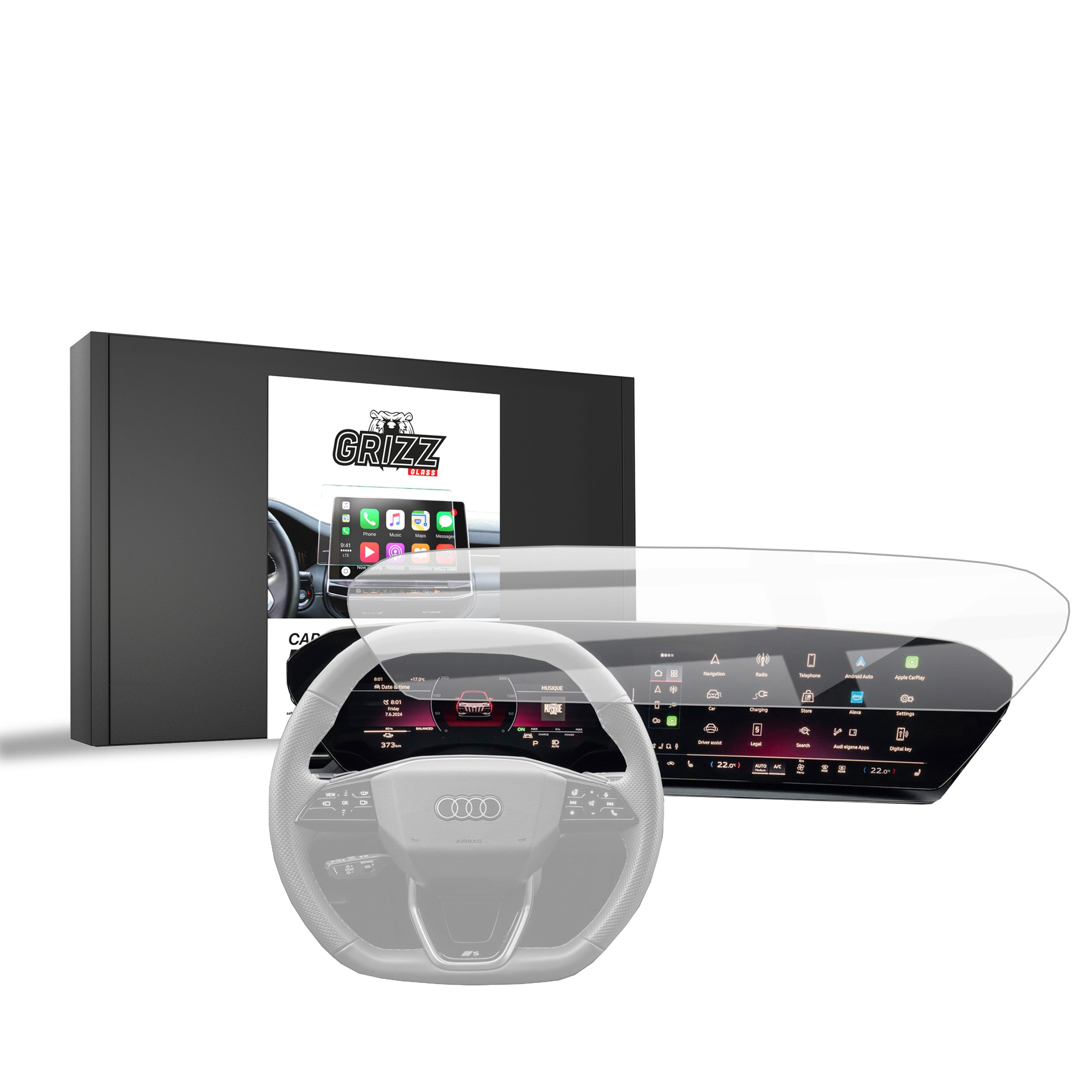 Keramische Autodisplayfolie für Audi Q5 (2024-2025), Grizz Protector