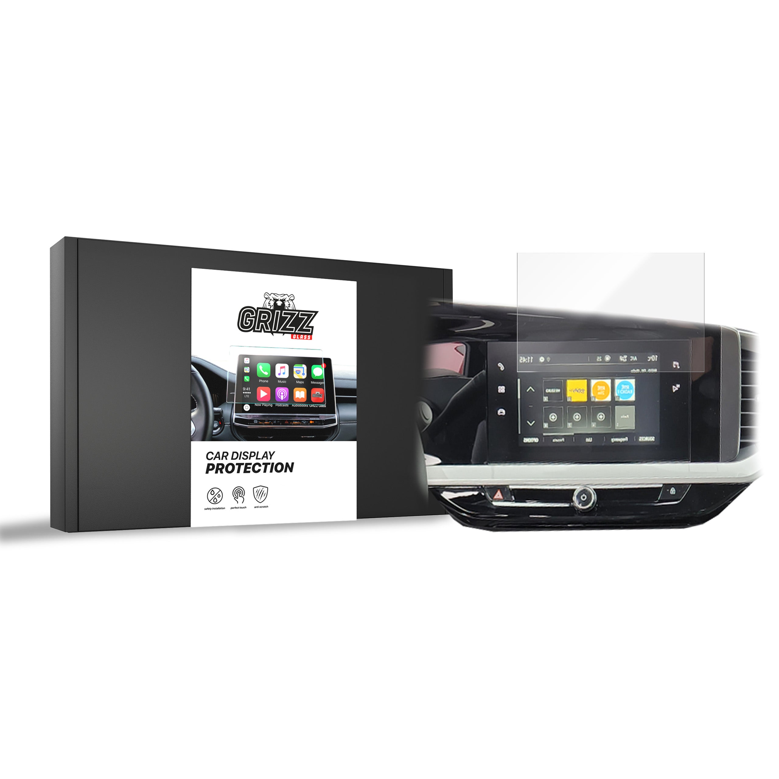 Keramische Autodisplayfolie für Opel Grandland 7" (2021-...), Grizz Protector