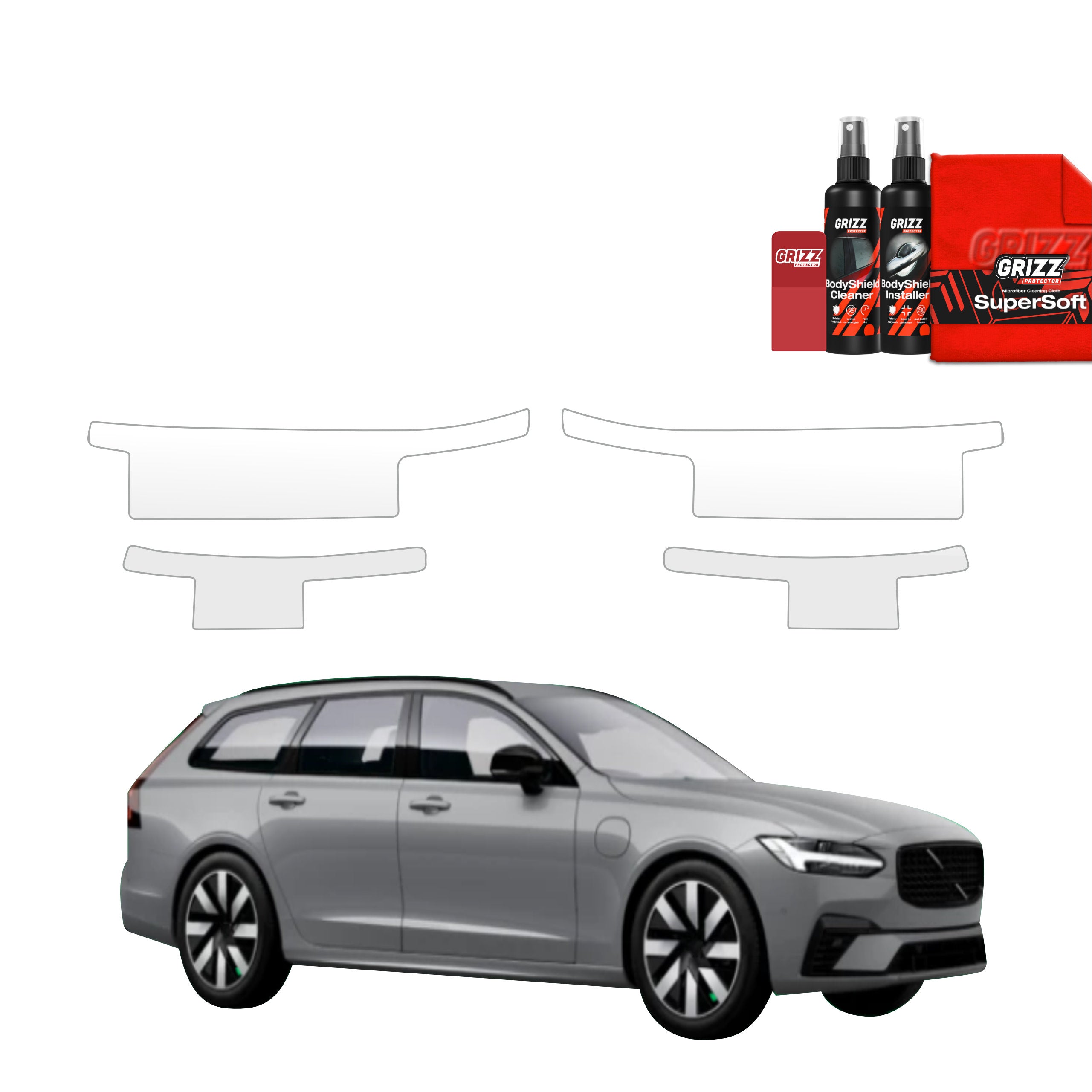 4in1 Schutzfolie Grizz Protector für Schweller - Volvo V90 (2021-2026)