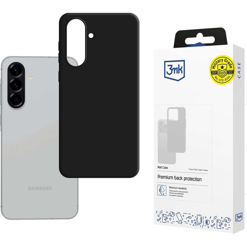 Handyhülle für Galaxy A36 / A56 5G, 3mk Matt Case, Schwarz