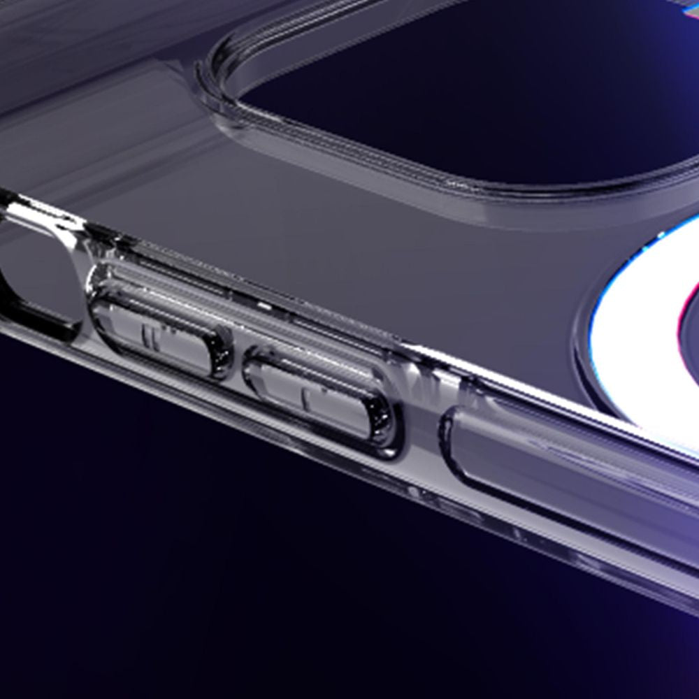 Handyhülle für iPhone 14 Pro Max, 3mk EverClear MagCase mit MagSafe, Transparent mit weißem Magneten