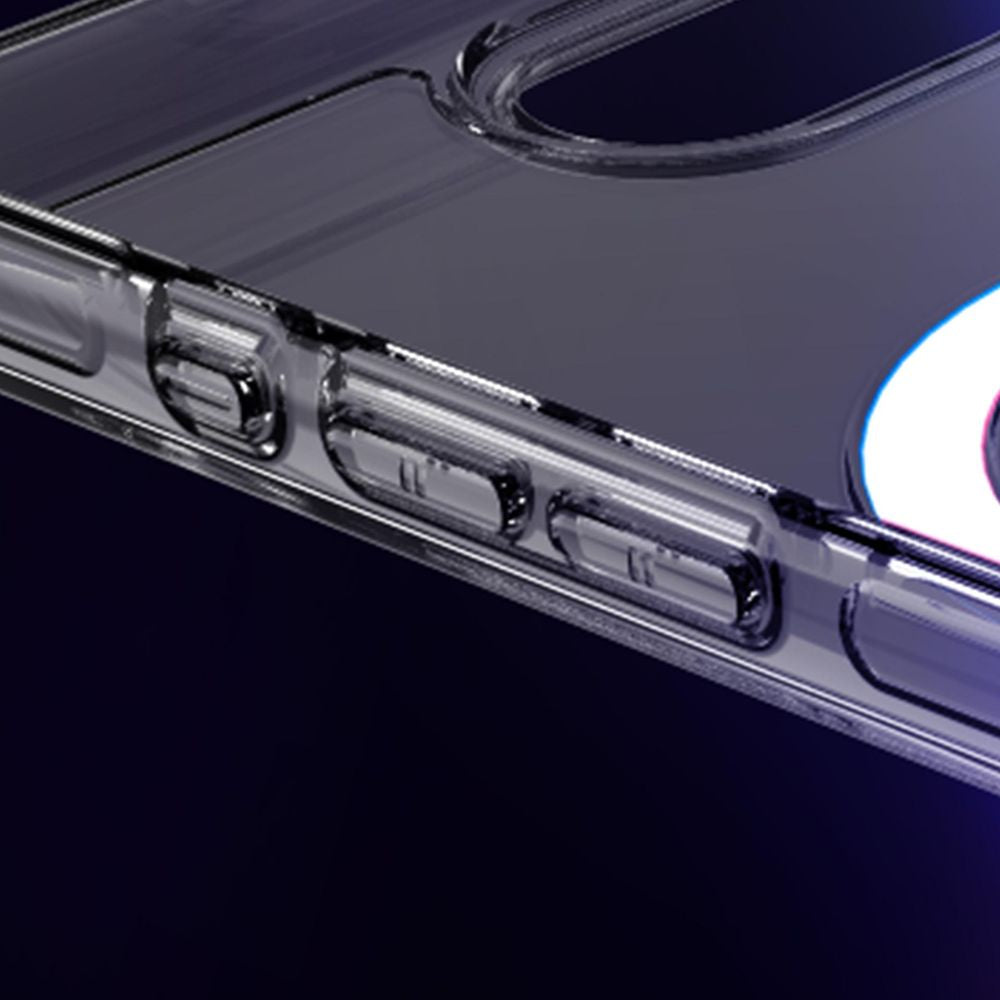 Handyhülle für iPhone 16e, 3mk EverClear MagCase mit MagSafe, Transparent mit weißem Magneten
