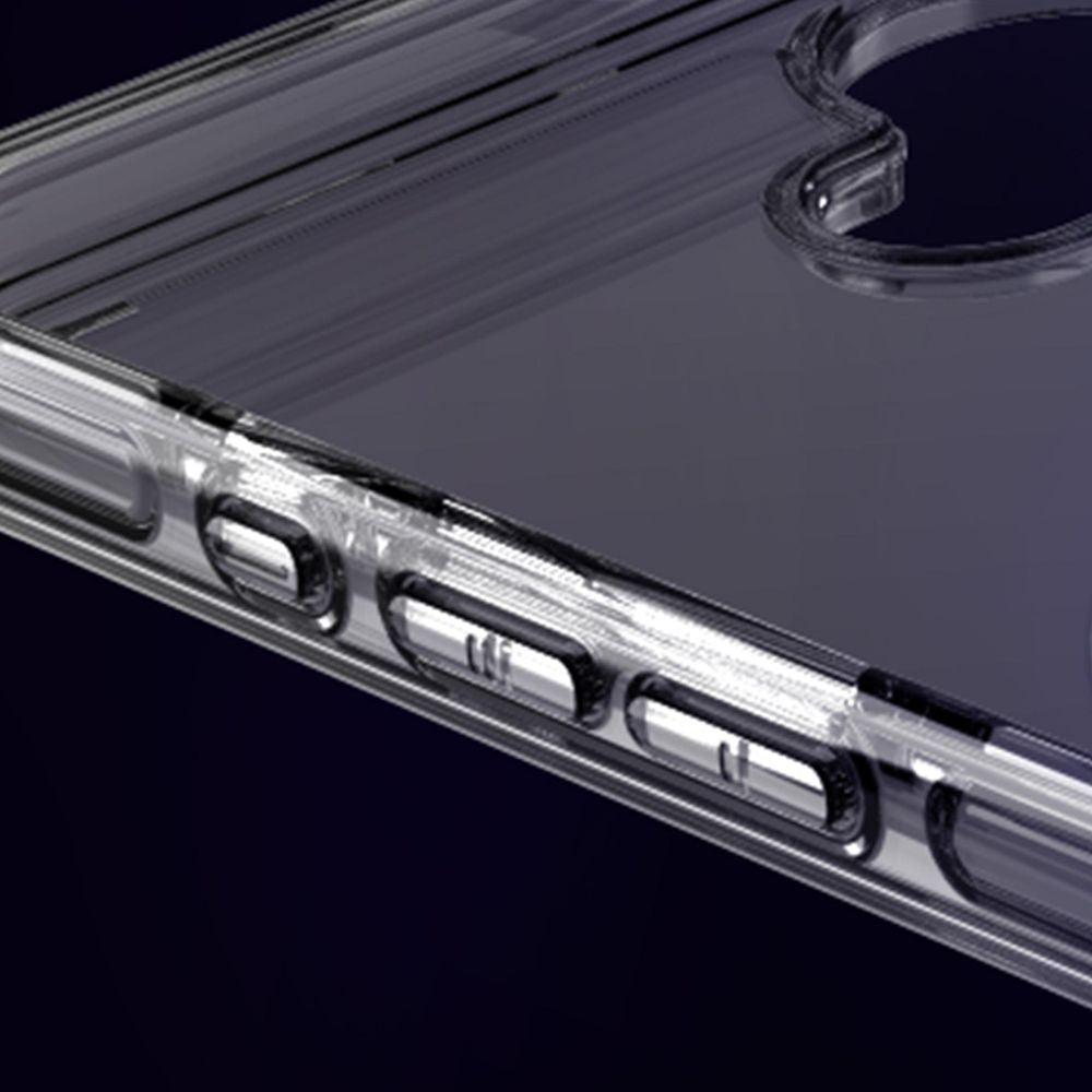 Handyhülle für iPhone 16, 3mk EverClear MagCase mit MagSafe, Transparent mit weißem Magneten