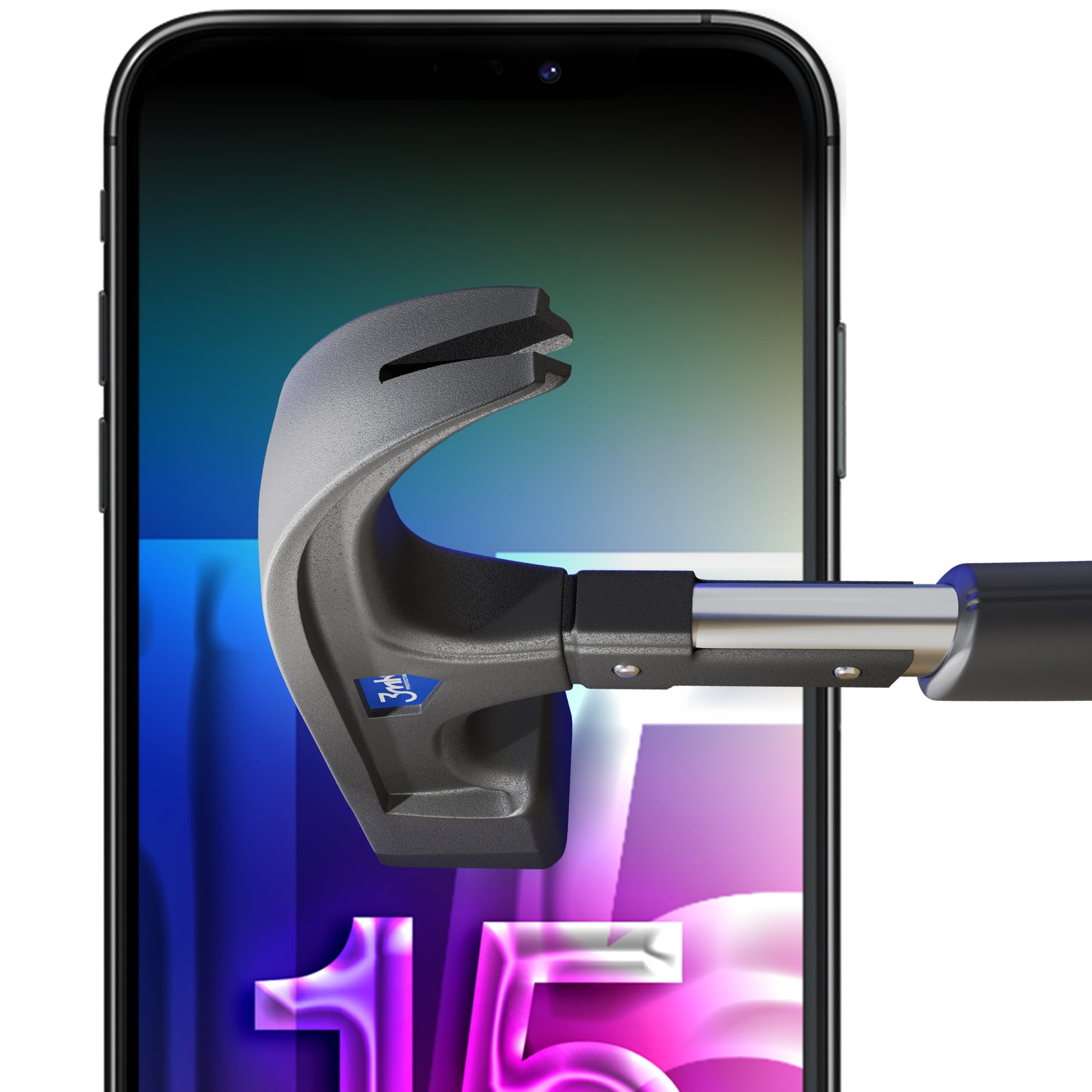 Hybridglas für iPhone 15, 3mk FlexibleGlass Pro