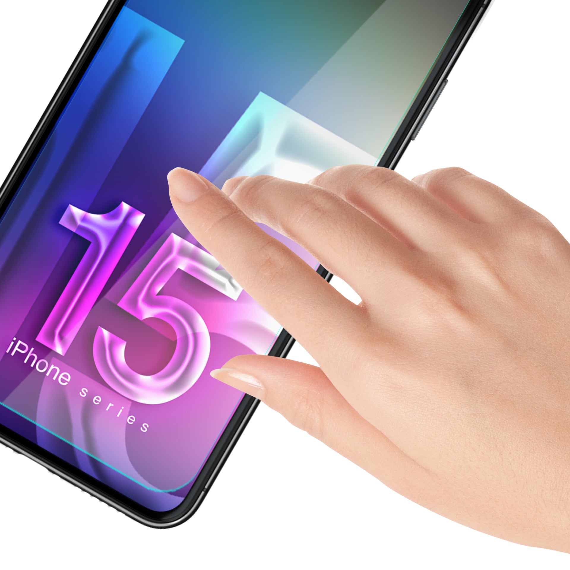 Hybridglas für iPhone 15, 3mk FlexibleGlass Pro
