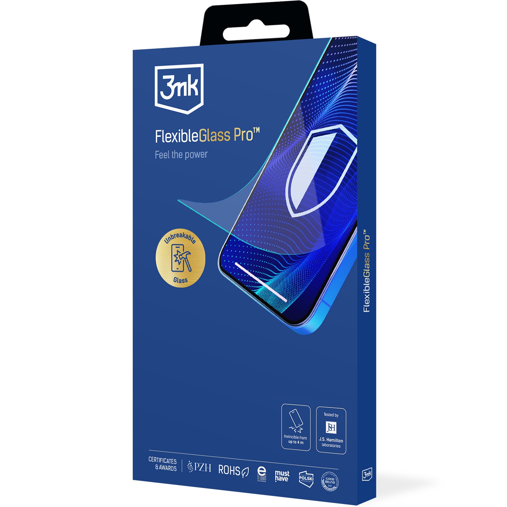 Hybridglas für iPhone 15 Pro Max, 3mk FlexibleGlass Pro