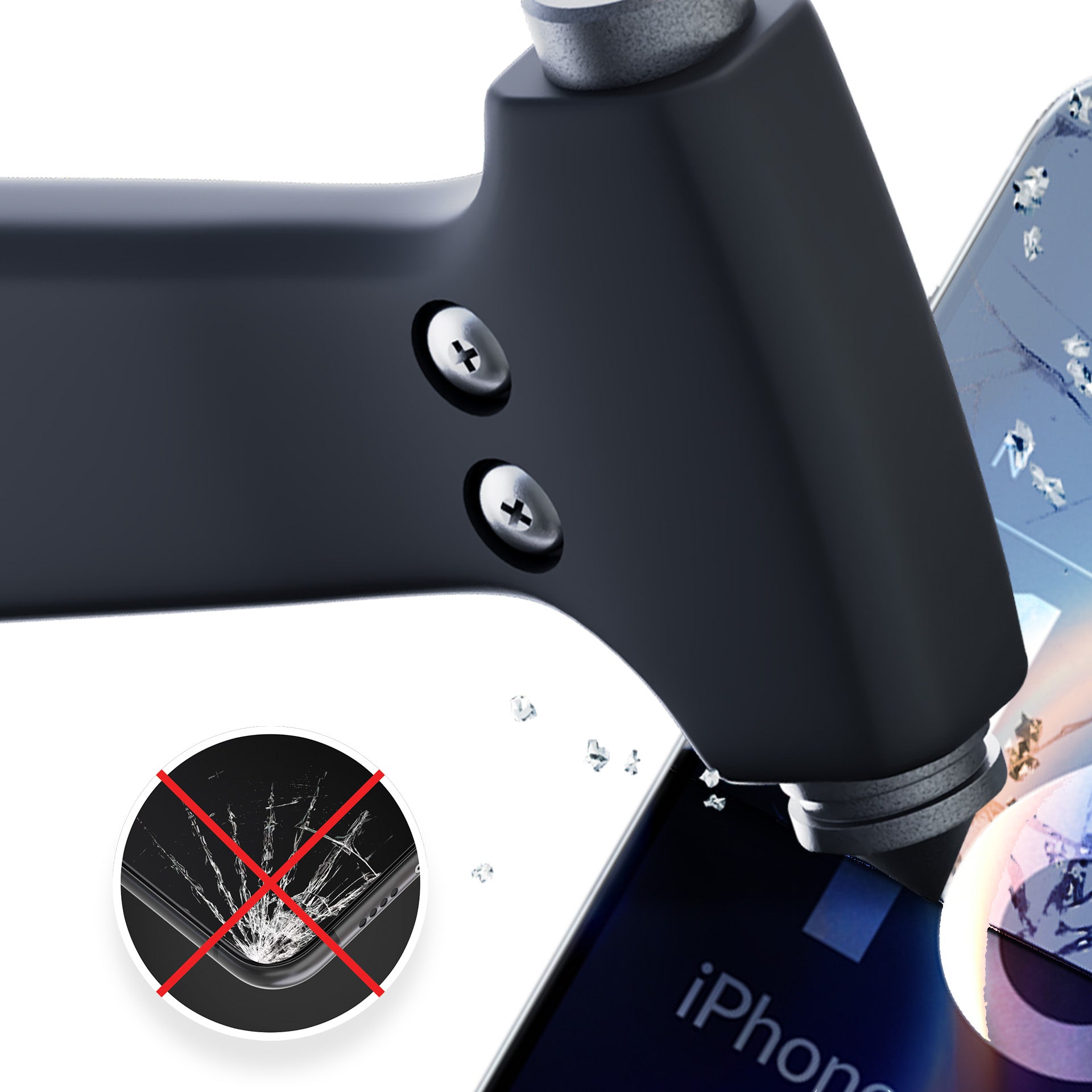 Hybridglas für iPhone 16 Pro Max, 3mk FlexibleGlass Pro