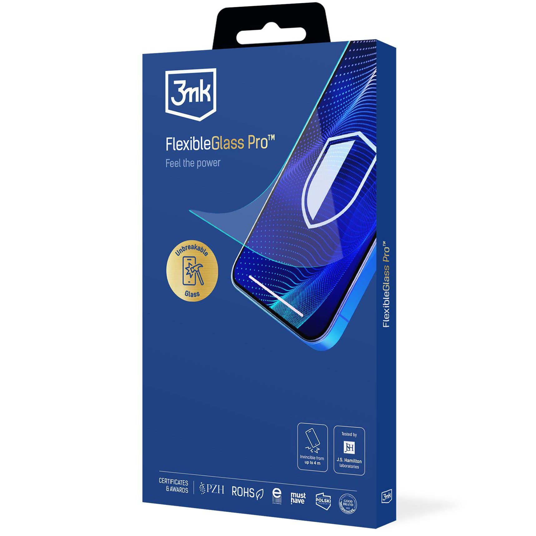 Hybridglas für iPhone 16 Pro, 3mk FlexibleGlass Pro