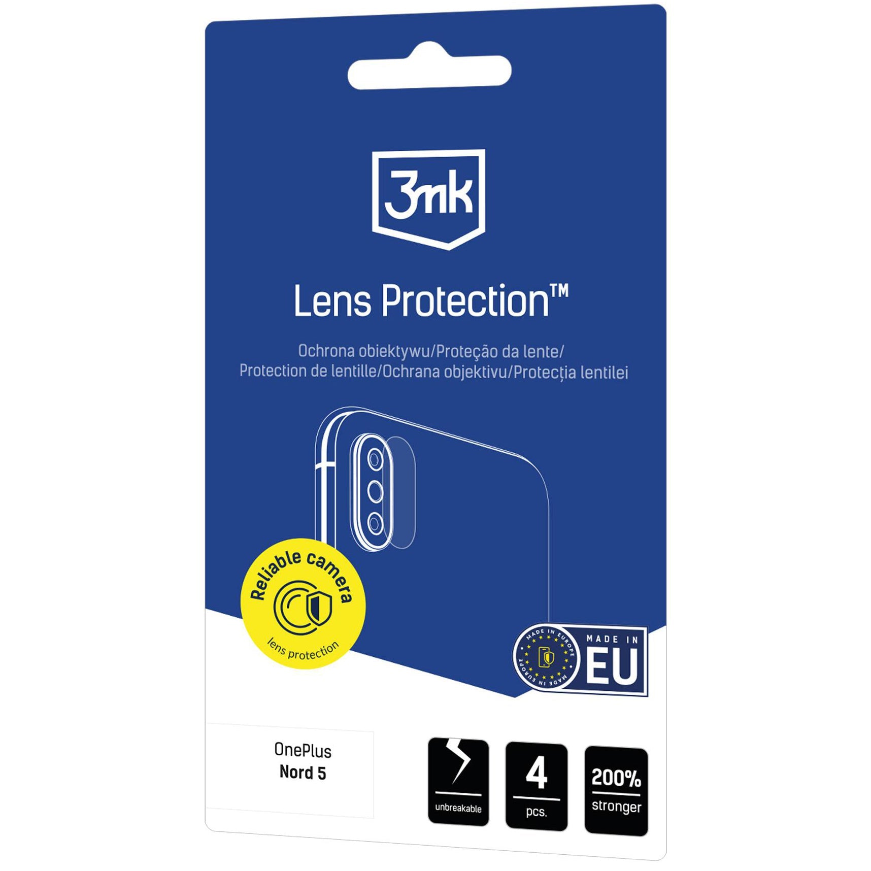 Objektivschutz für OnePlus Nord 5, 3mk Lens Protection, 4 Sätze