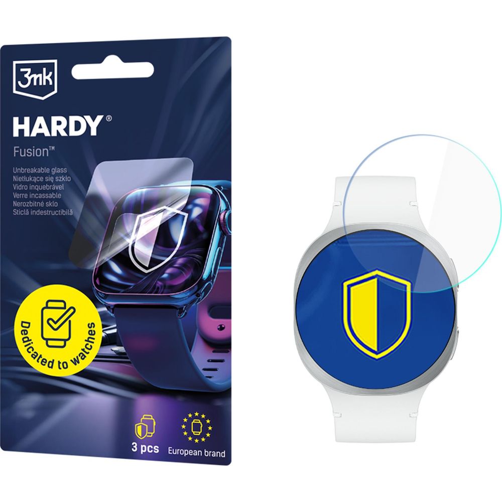 Hybridglas für Smartwatch Galaxy Watch 8 40 mm, 3mk Hardy Fusion, 3 Stück