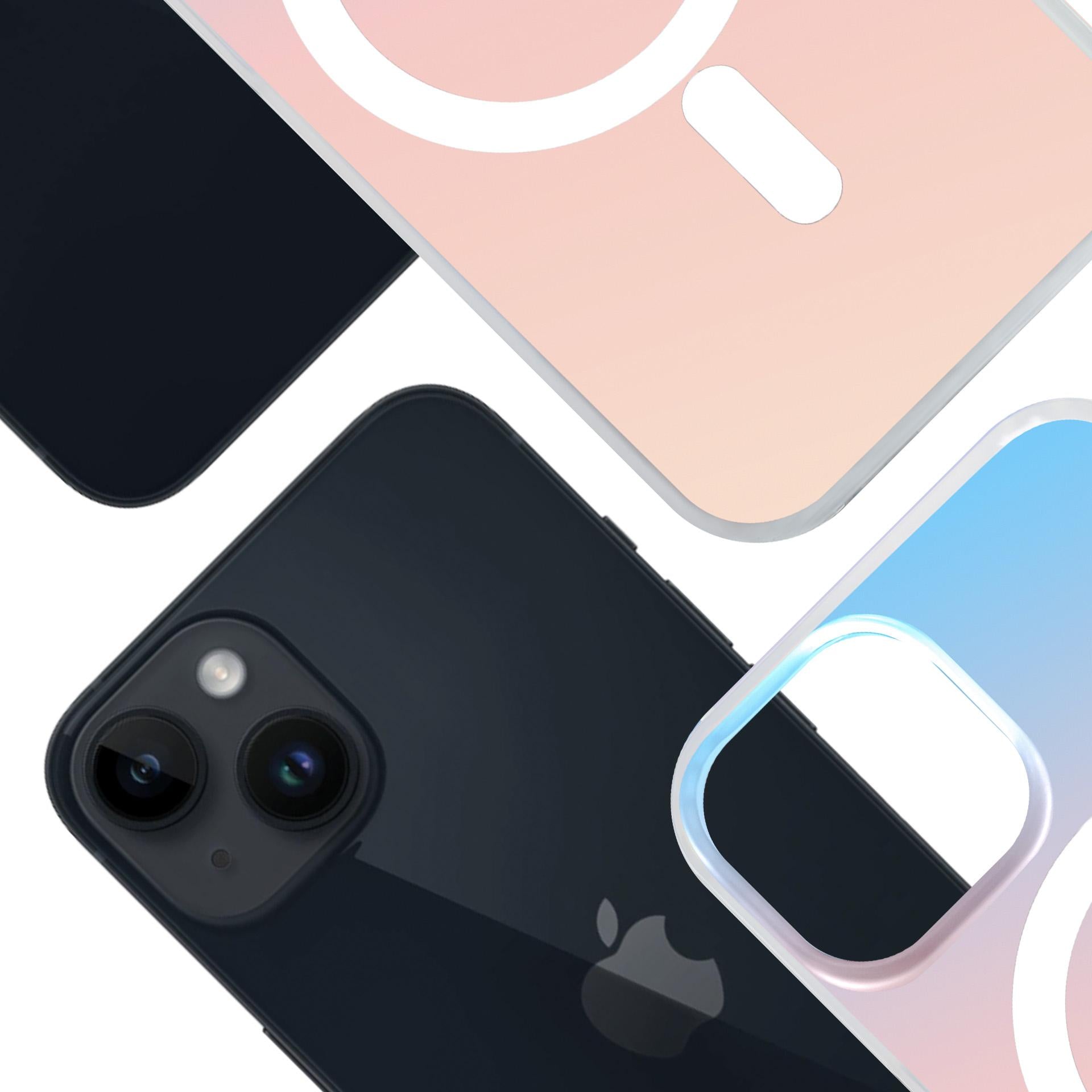 Handyhülle für iPhone 15, 3mk Hardy PrisMag Case mit MagSafe, holografisch