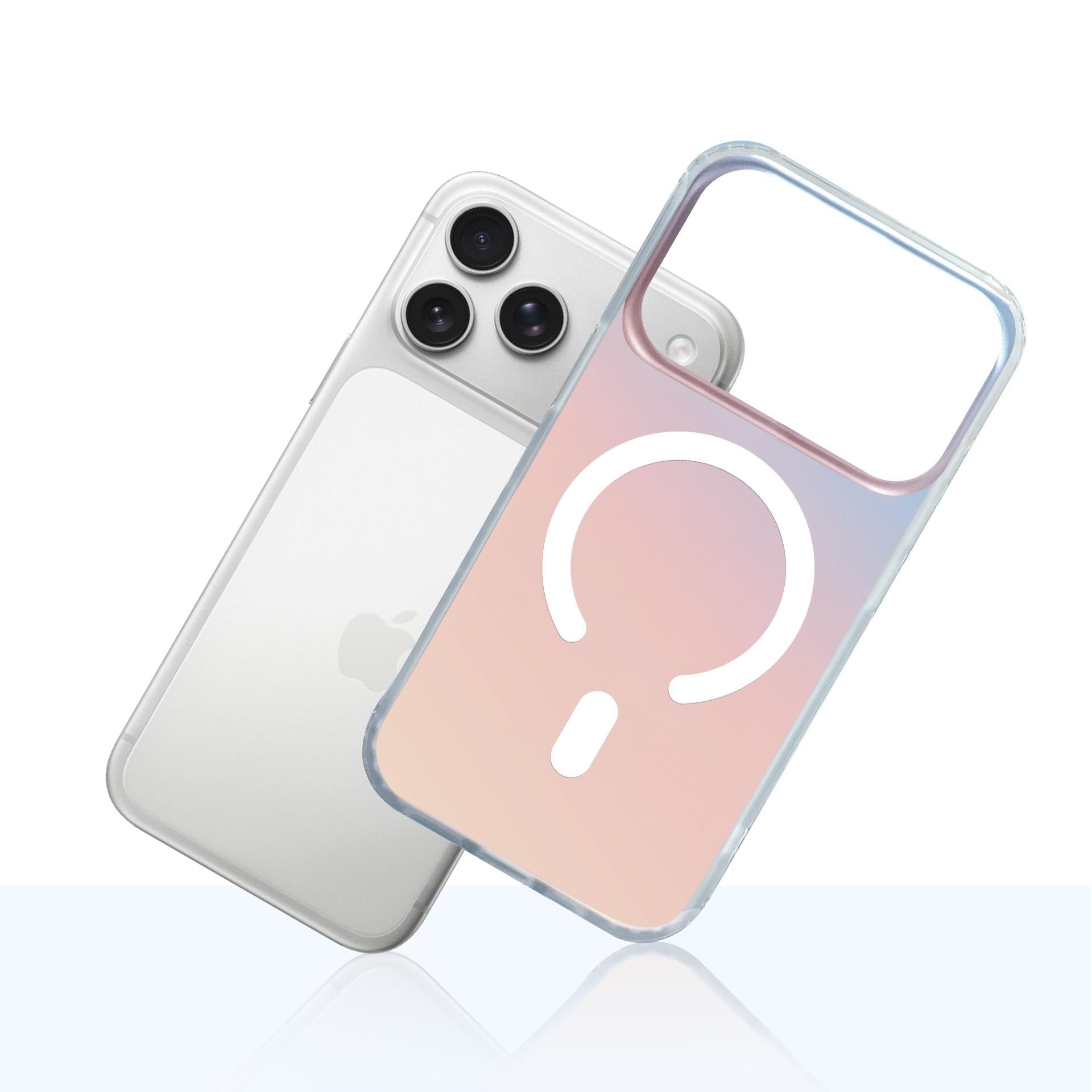 Handyhülle für iPhone 17 Pro, 3mk Hardy PrisMag Case mit MagSafe, holografisch