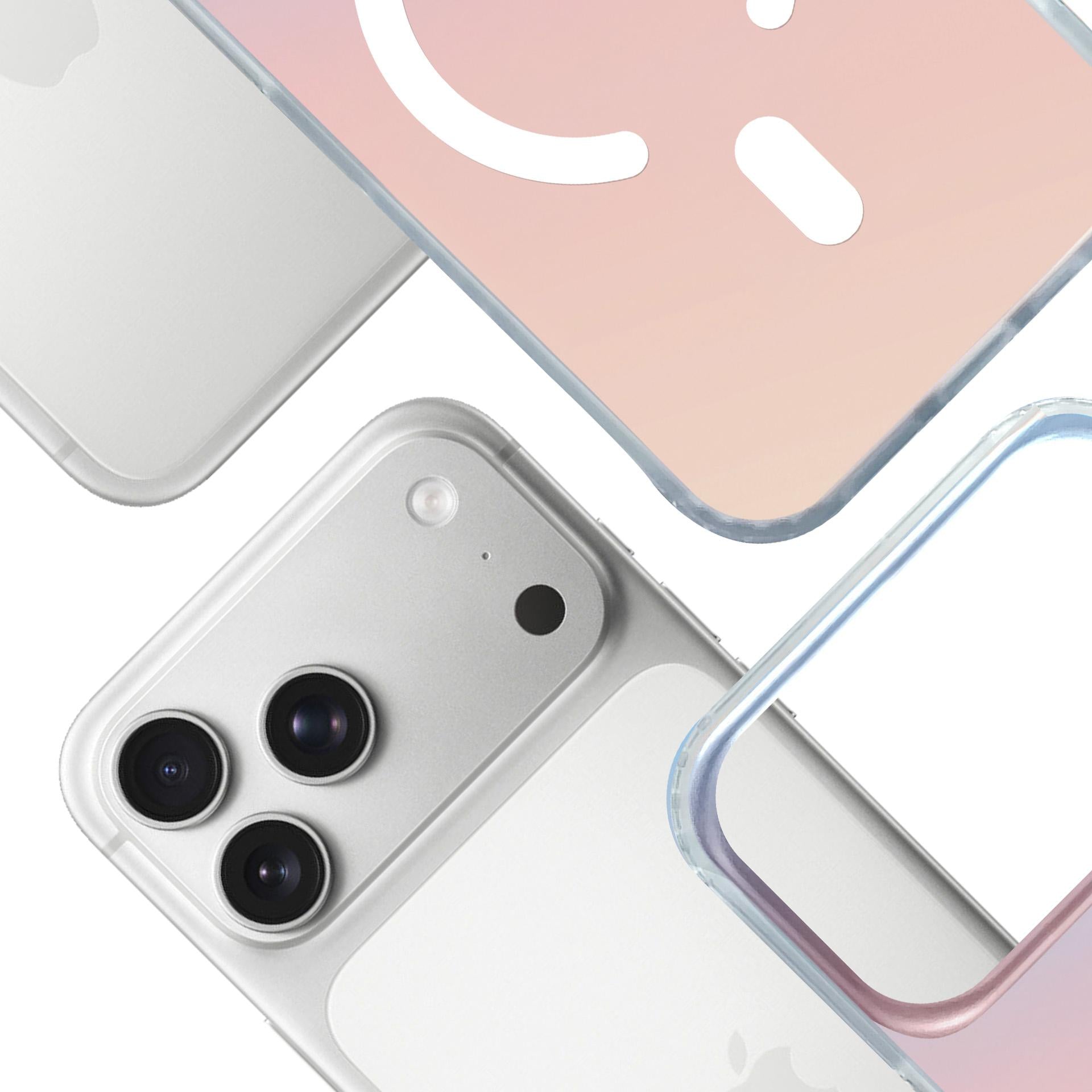 Handyhülle für iPhone 17 Pro, 3mk Hardy PrisMag Case mit MagSafe, holografisch