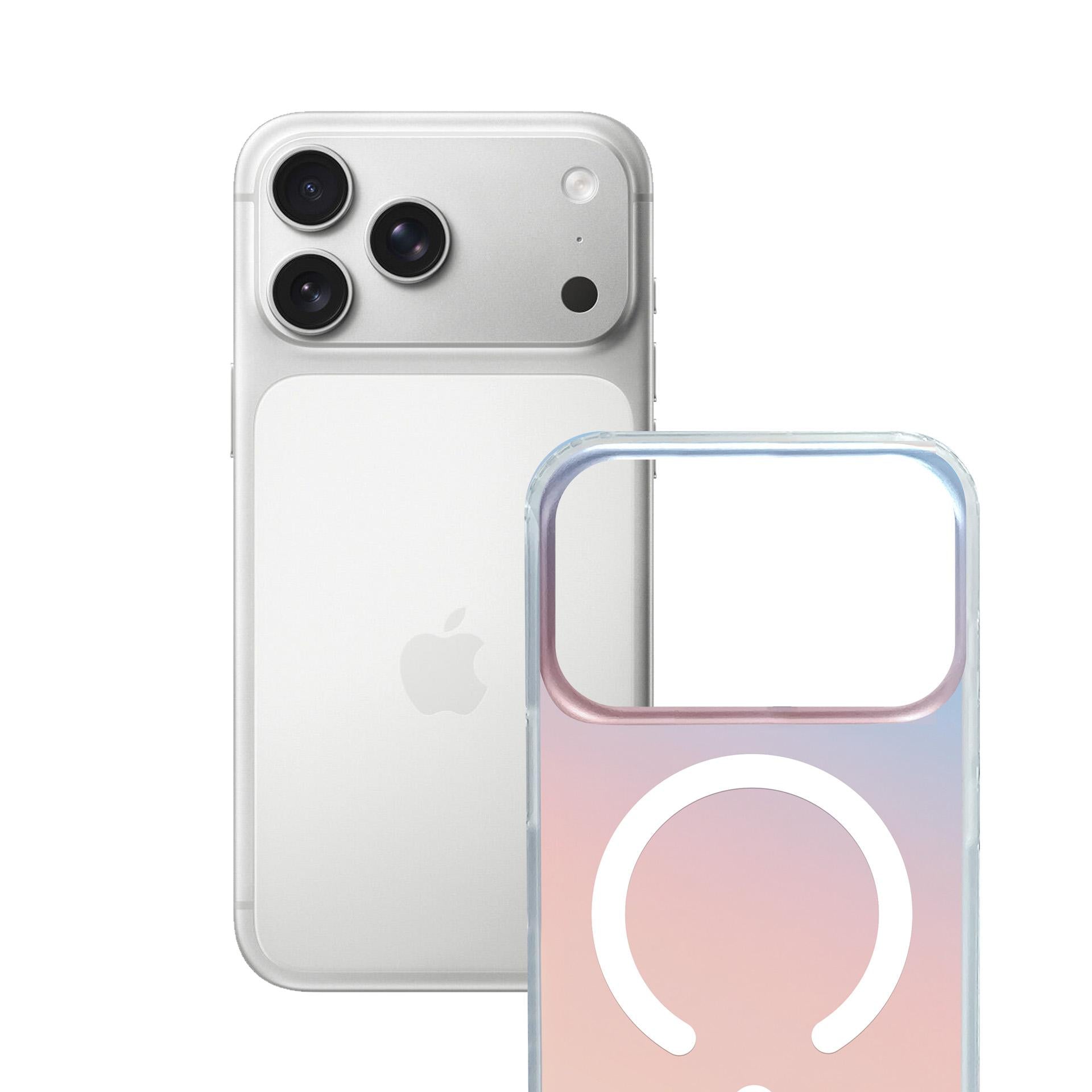 Handyhülle für iPhone 17 Pro, 3mk Hardy PrisMag Case mit MagSafe, holografisch