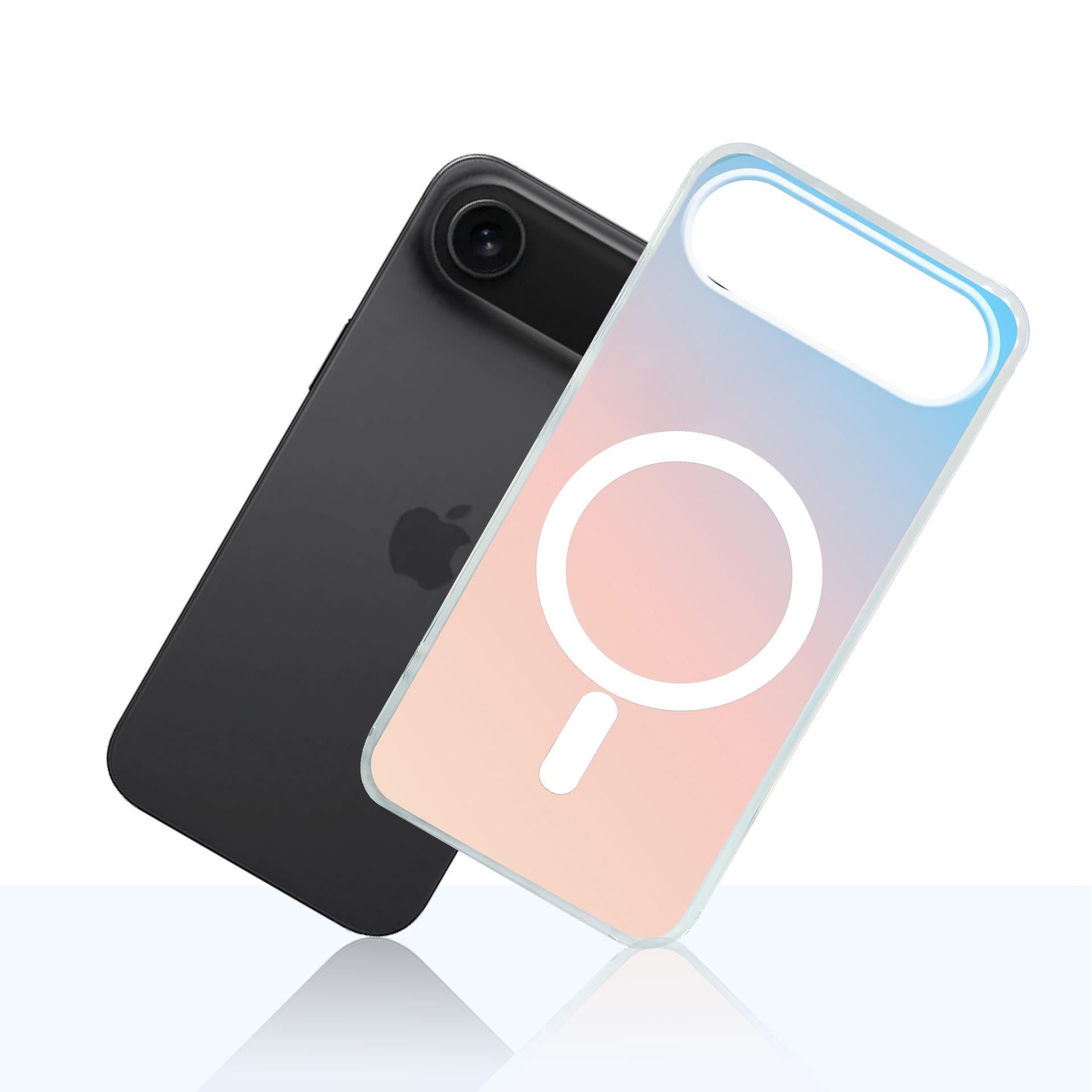 Handyhülle für iPhone Air, 3mk Hardy PrisMag Case mit MagSafe, holografisch