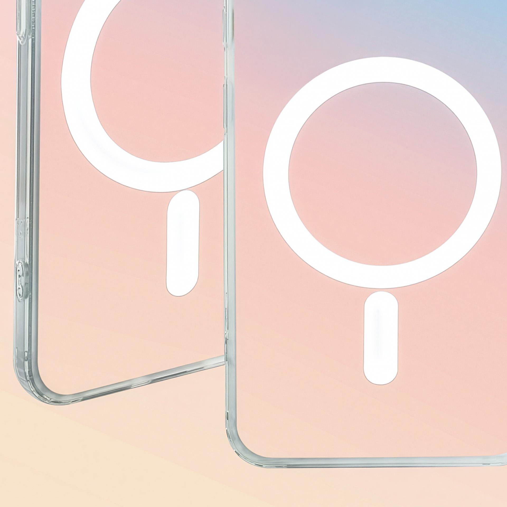 Handyhülle für iPhone Air, 3mk Hardy PrisMag Case mit MagSafe, holografisch