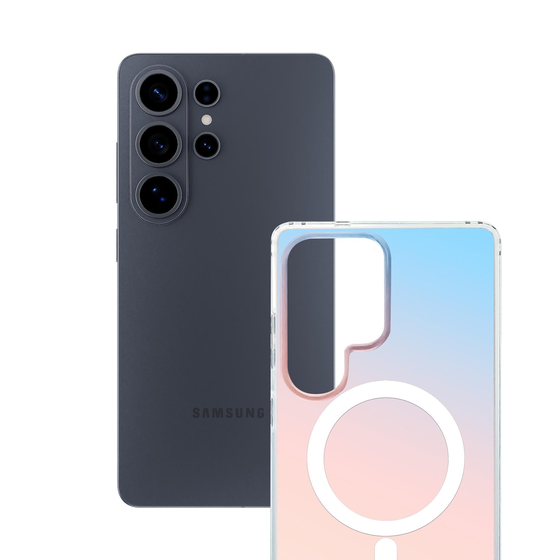Handyhülle für Galaxy S26 Ultra, 3mk Hardy PrisMag Case mit MagSafe, holografisch