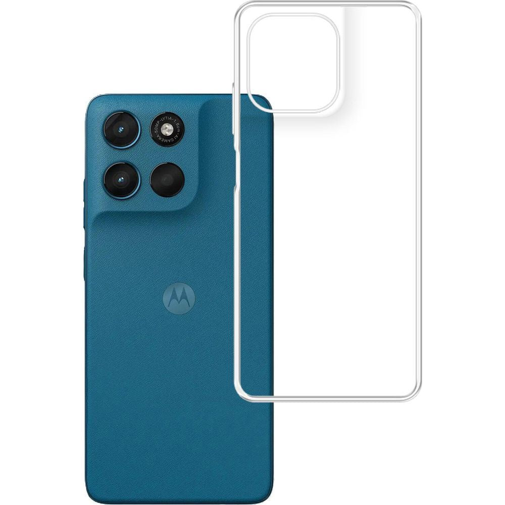 Handyhülle für Motorola Moto G57 Power, 3mk Clear Case, Transparent