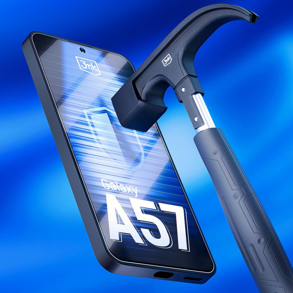 Hybridglas für Galaxy A57 5G, 3mk Hardy Fusion, 2 Stück